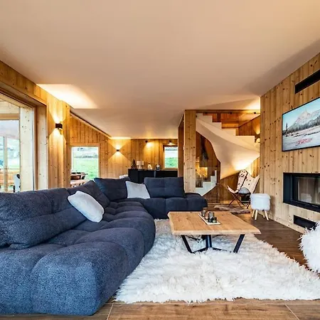 Tiki Avec Jacuzzi, Terrasse, 5 Chalet Combloux
